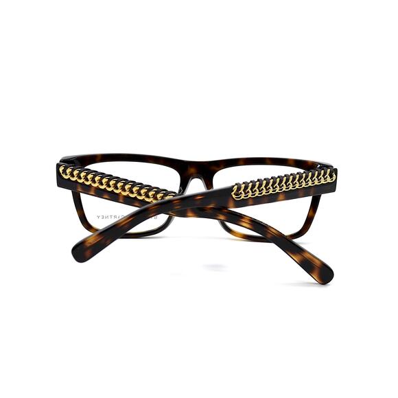 STELLA McCARTNEY SC0222O HAVANA GOLD DEMO LENS AUTHENTIC EYEGLASSES FRAME - Picture 7 of 11